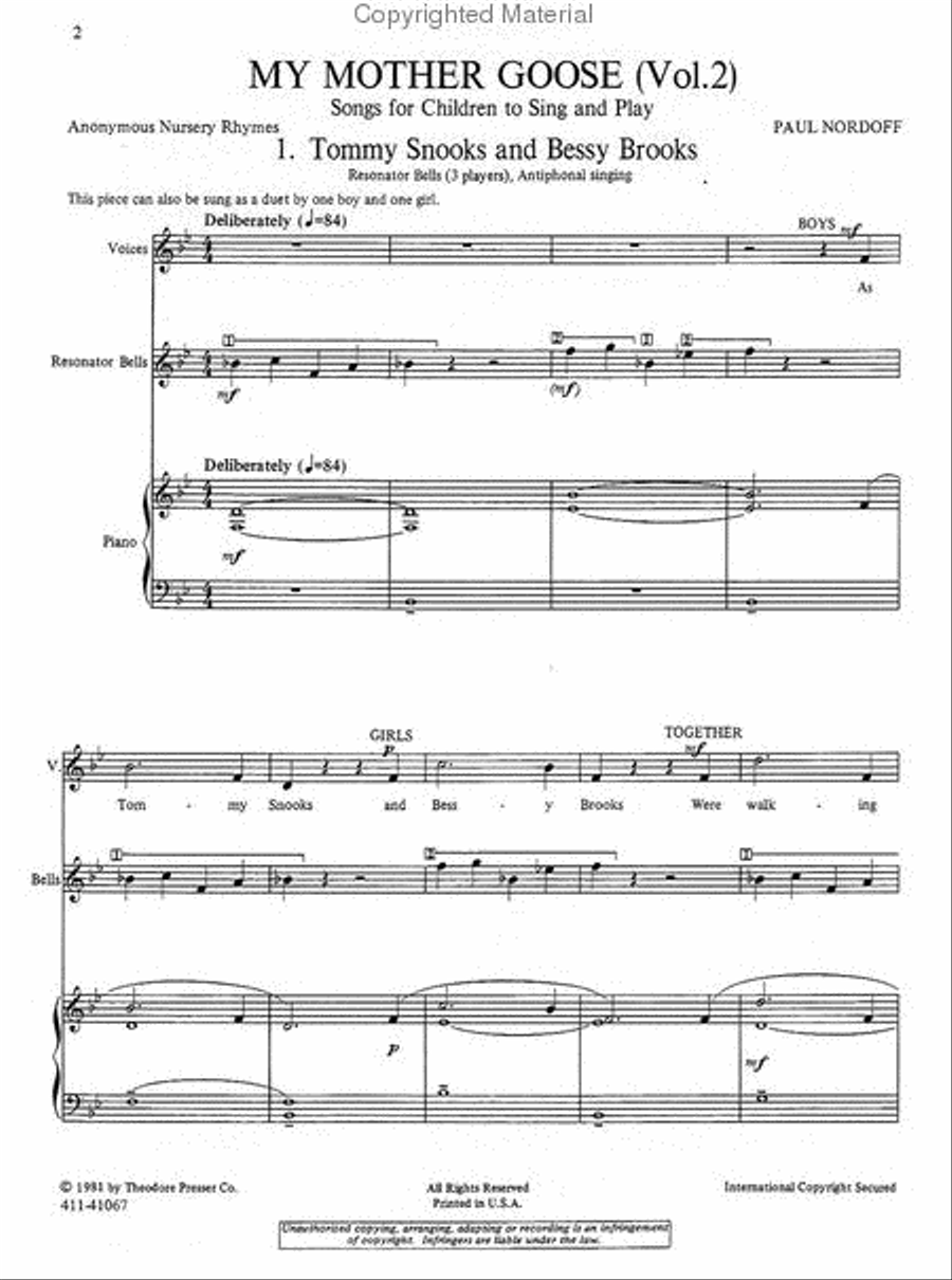 My Mother Goose Chamber Music scores gallery preview page 2