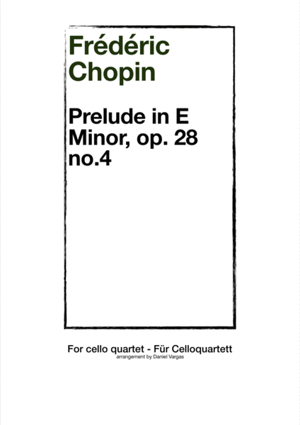 Chopin, Prelude in E minor, op. 28 no. 4 image number null