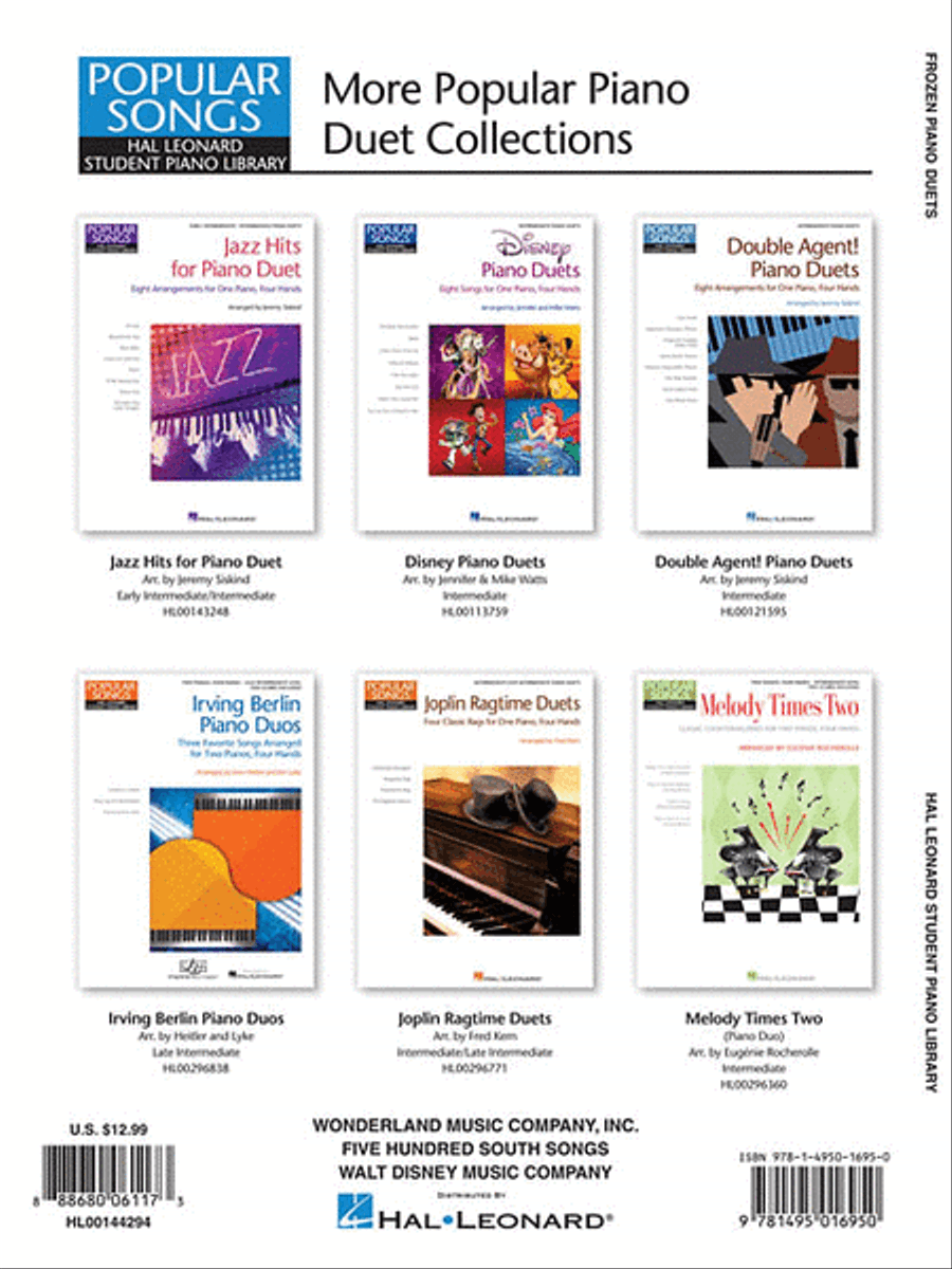 Frozen Piano Duets Piano Method scores gallery preview page 2