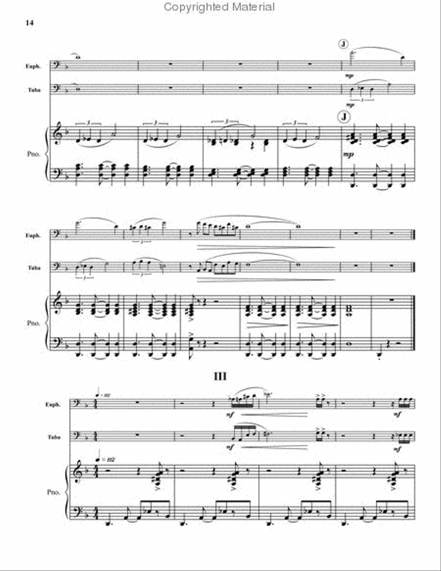 Suite for Euphonium, and Tuba Brass Duet scores gallery preview page 4