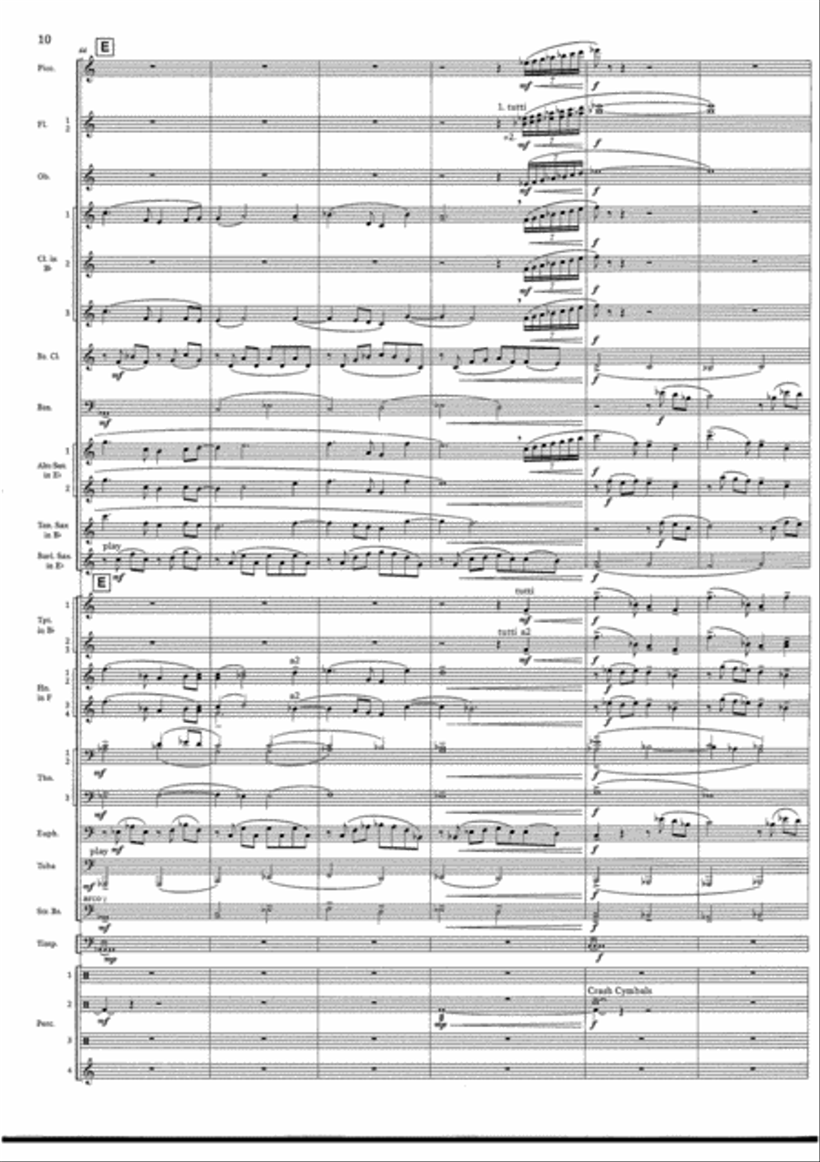 Cry of the Last Unicorn Concert Band scores gallery preview page 10