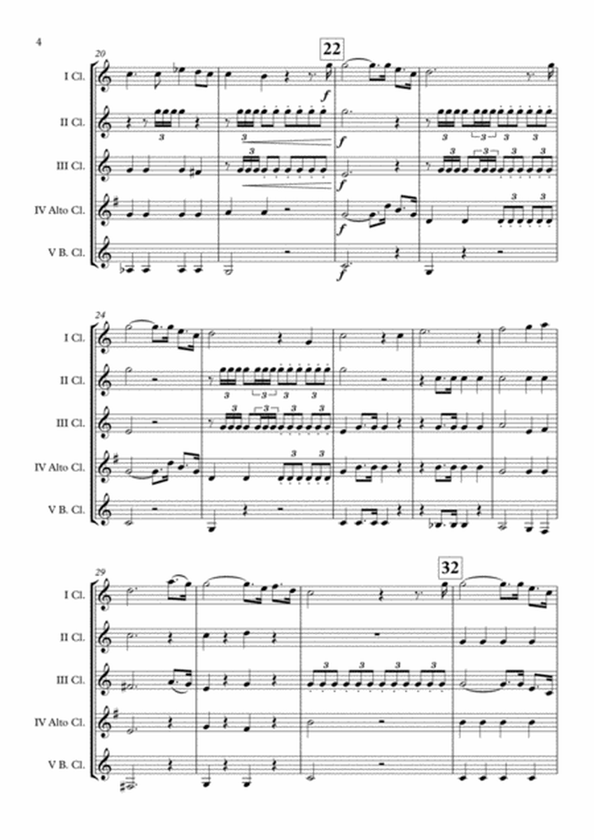La Marseillaise (National Anthem of France) Clarinet Choir arr. Adrian Wagner image number null