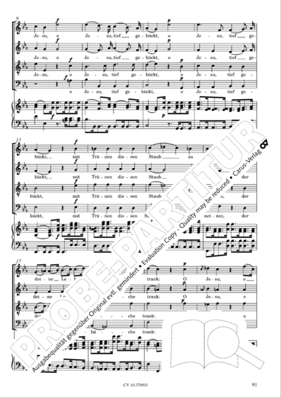 Der Tod Jesu 4-Part scores gallery preview page 92