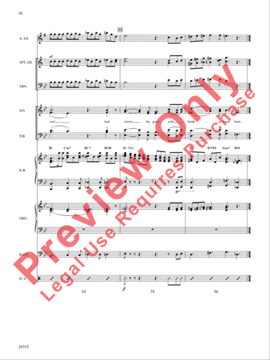 America, the Beautiful America, the Beautiful Choir scores gallery preview page 17