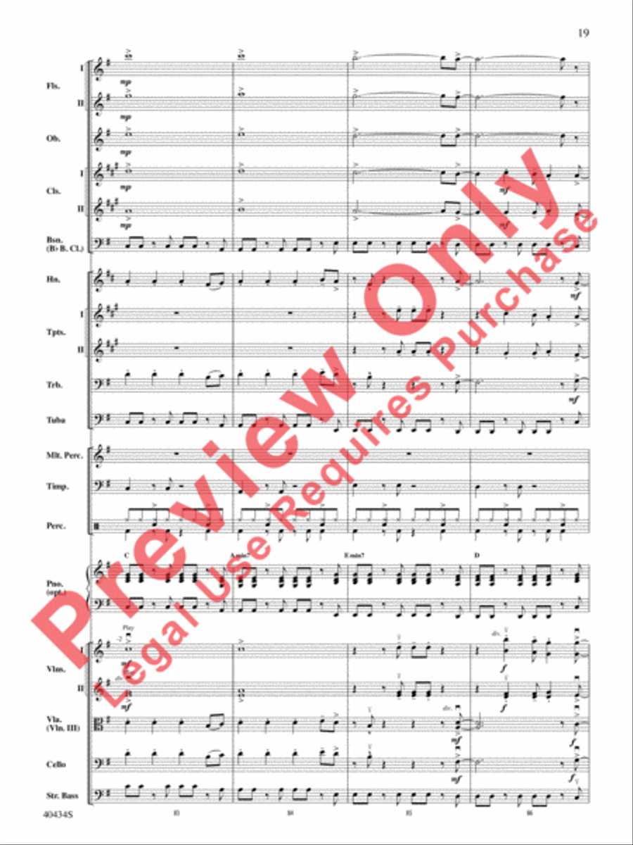 Last Friday Night (T.G.I.F.) / Edge of Glory Full Orchestra scores gallery preview page 20