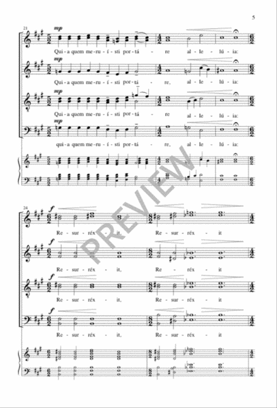 Regina caeli Divisi scores gallery preview page 5