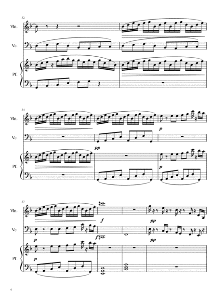 TRIO NUMERO 1 Piano Trio scores gallery preview page 4