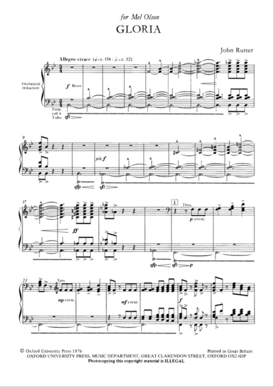 Gloria Choir scores gallery preview page 3