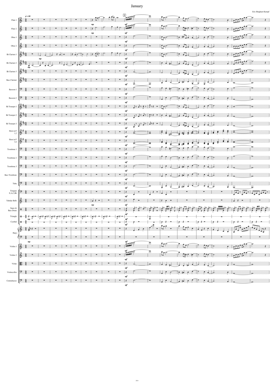 January Full Orchestra scores gallery preview page 1