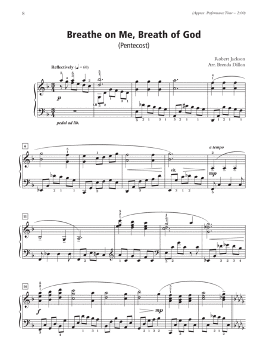 Music for the Church Year Piano Solo scores gallery preview page 6