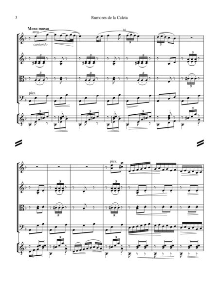 Rumores de la Caleta, Op. 71 for string quartet and guitar image number null
