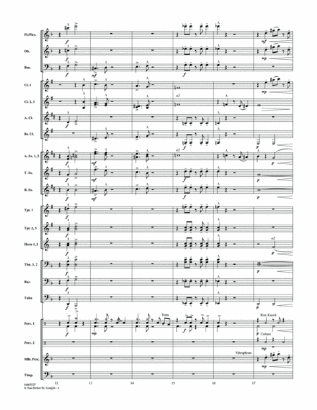 It Had Better Be Tonight - Conductor Score (Full Score)