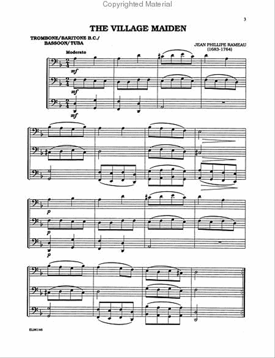 Classical Trios for All (From the Baroque to the 20th Century) Small Ensemble scores gallery preview page 2