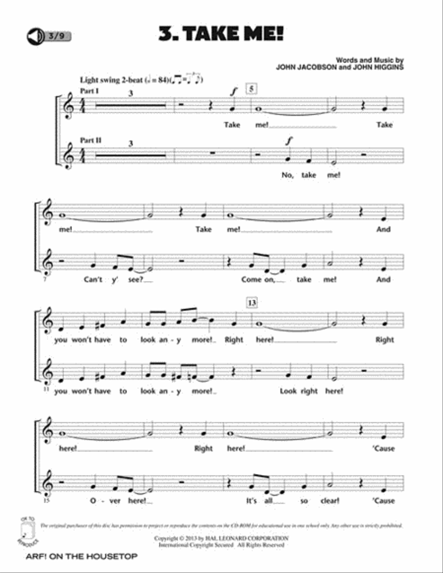 Arf! On The Housetop Arf! On The Housetop Choir scores gallery preview page 4
