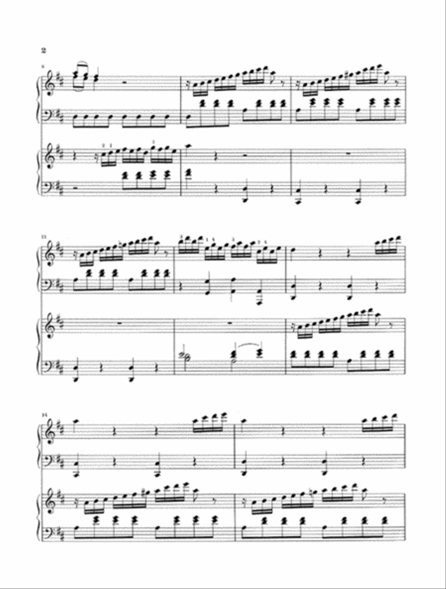 Works for Two Pianos Piano Solo scores gallery preview page 4