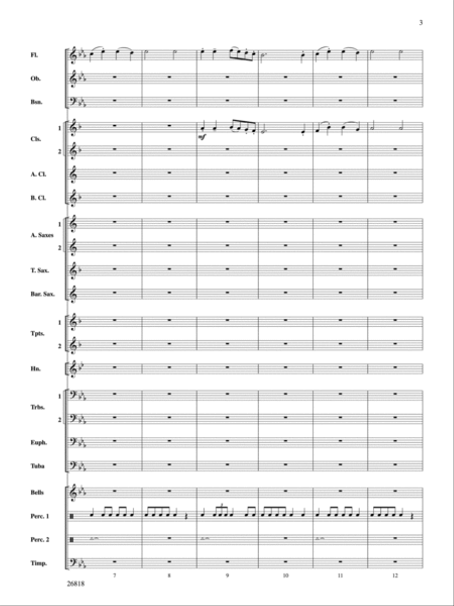 A Cambridge Carol A Cambridge Carol Concert Band scores gallery preview page 3