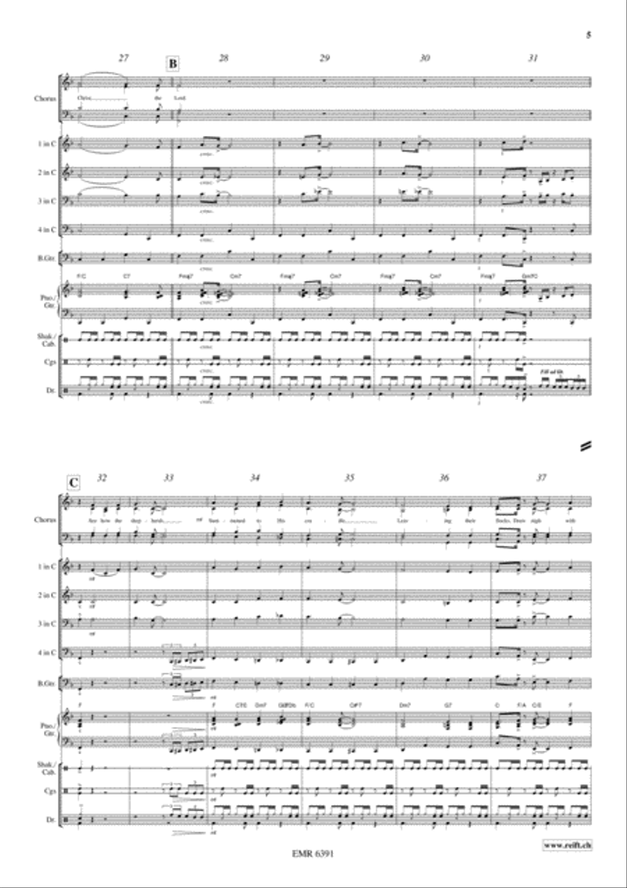 Adeste Fideles Brass Ensemble scores gallery preview page 6