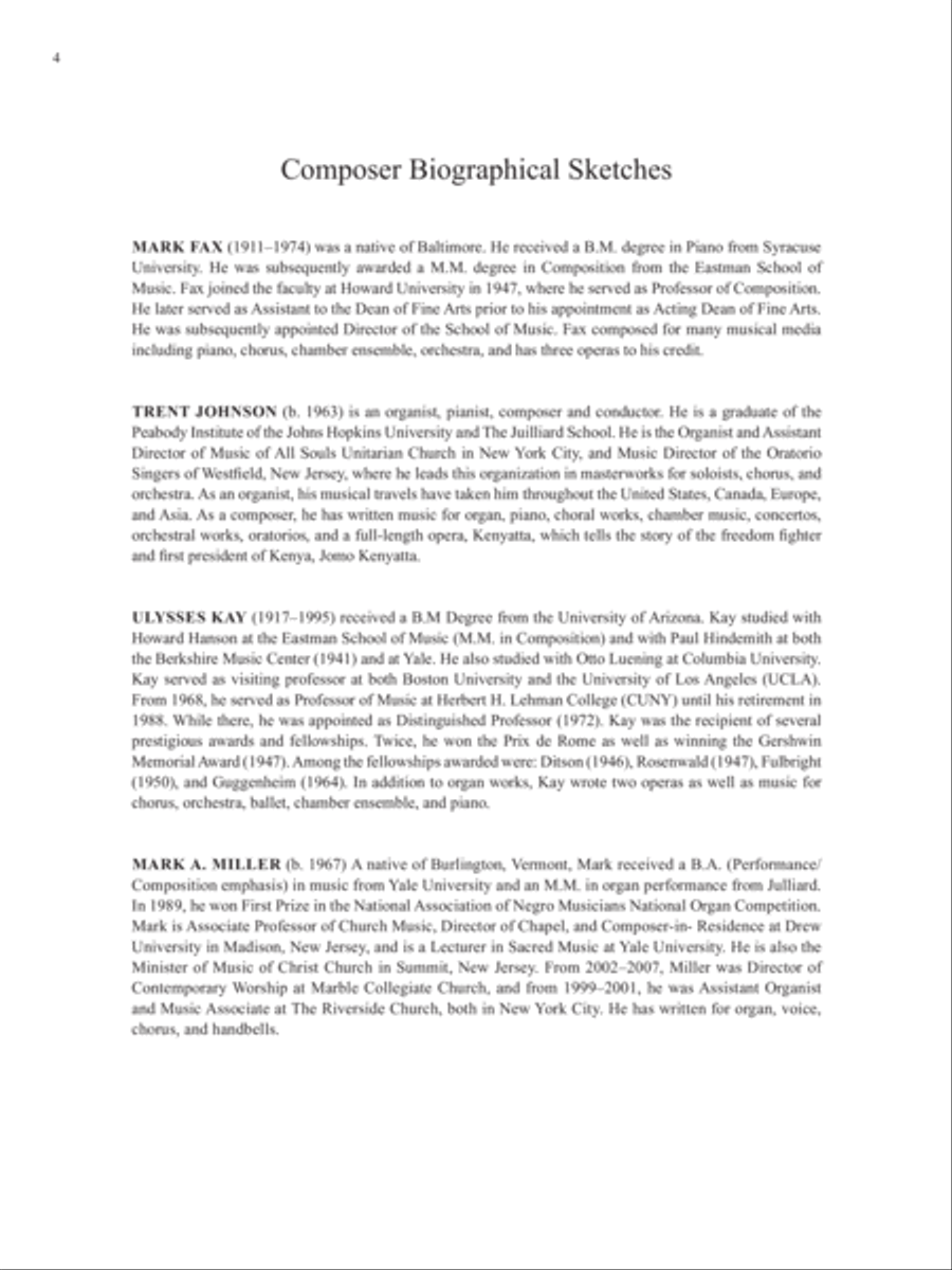 African-American Organ Music Anthology, Volume 10 Organ scores gallery preview page 4
