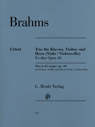 Book cover for Horn Trio in E-flat Major, Op. 40