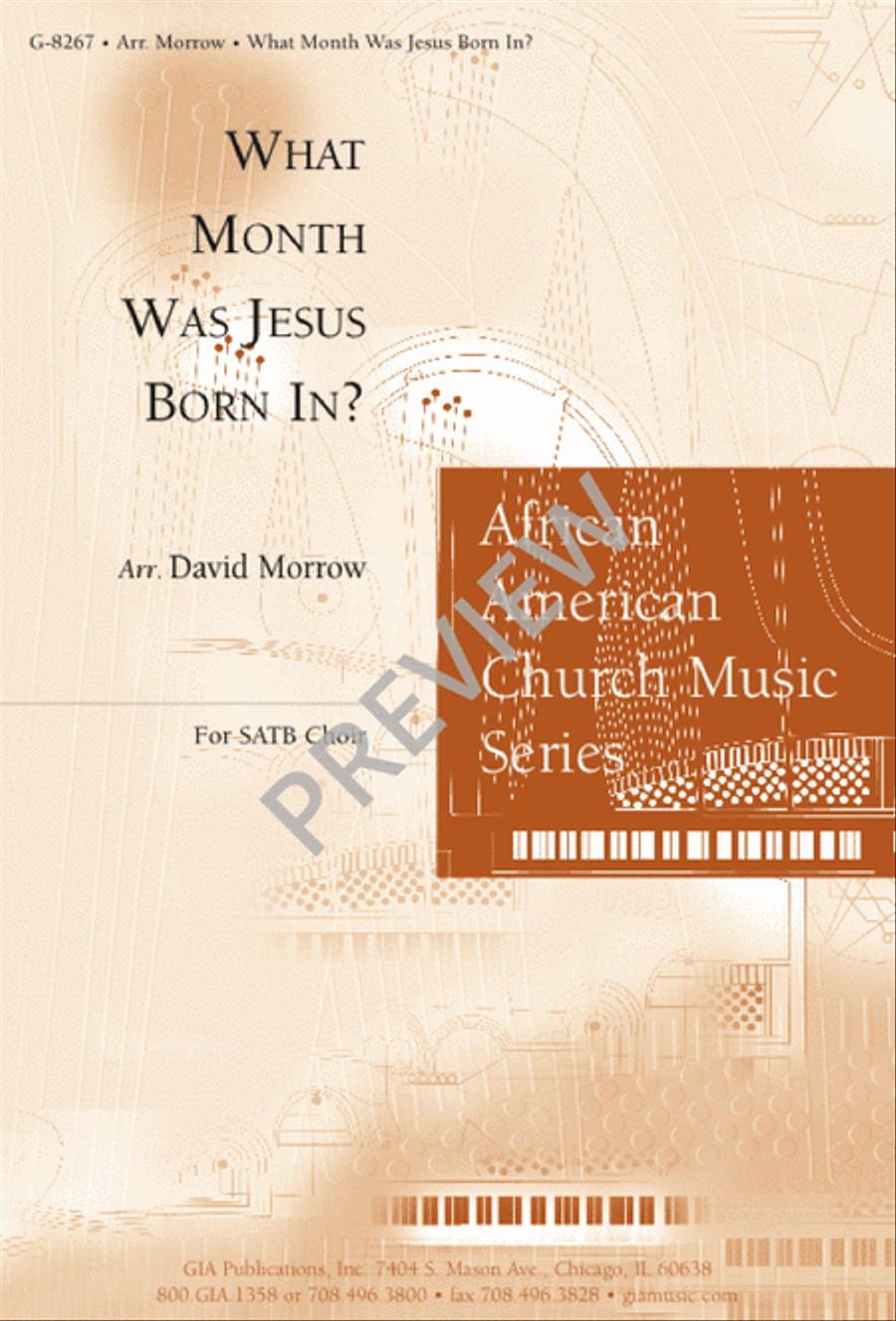 What Month Was Jesus Born In? 4-Part scores gallery preview page 1