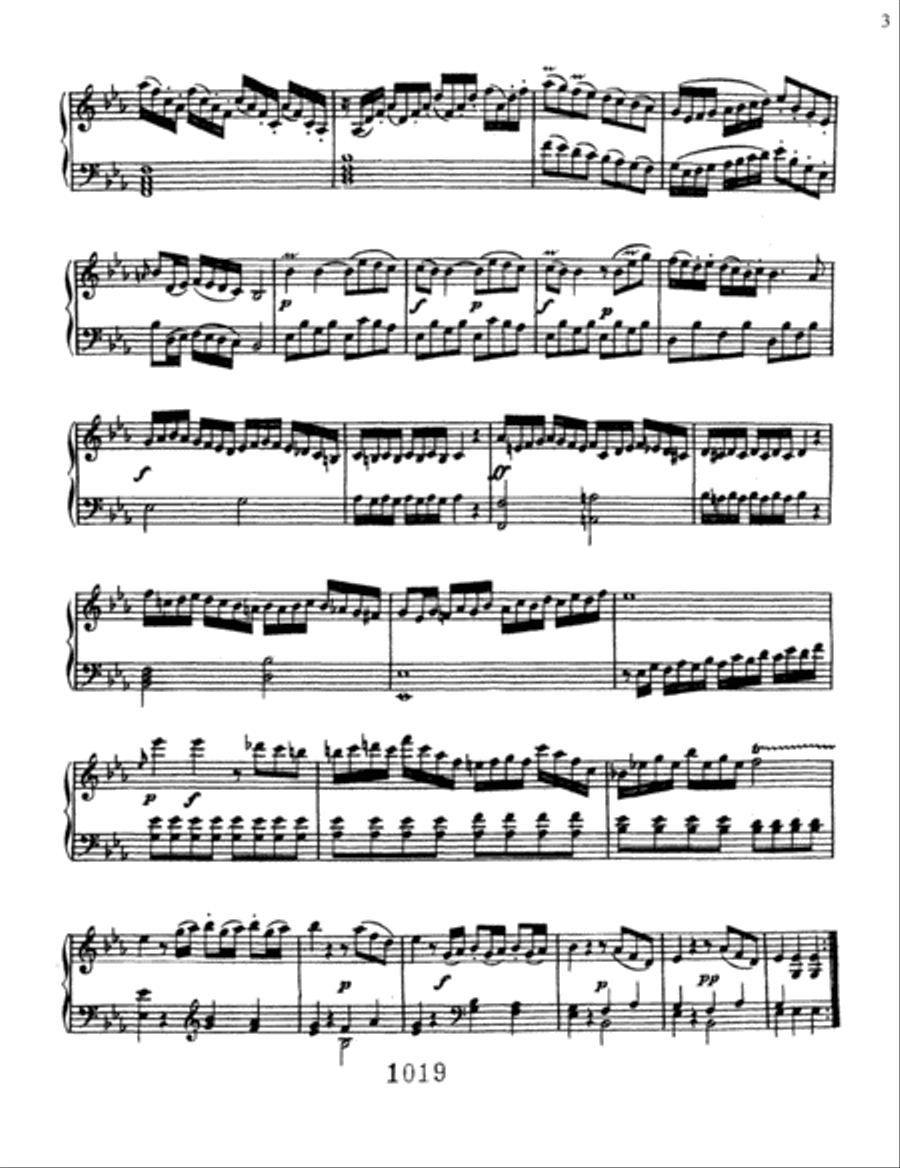 Sonatina In E-flat Major Piano Solo scores gallery preview page 3