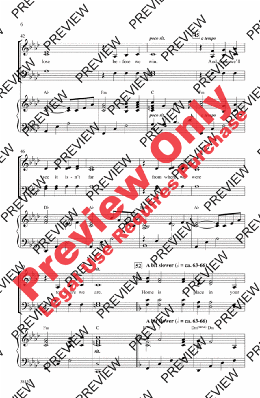 Already Home 4-Part scores gallery preview page 6
