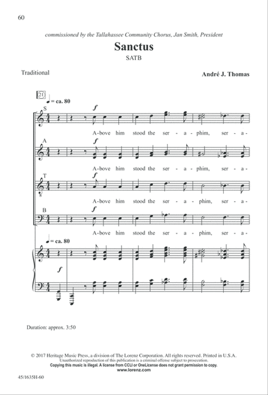 Mass: A Celebration of Love and Joy 4-Part scores gallery preview page 60