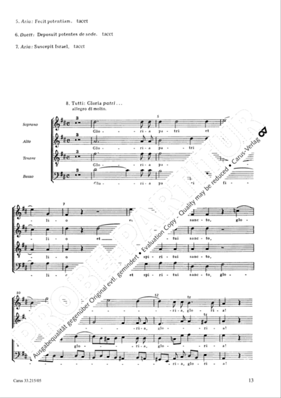 Magnificat 4-Part scores gallery preview page 14