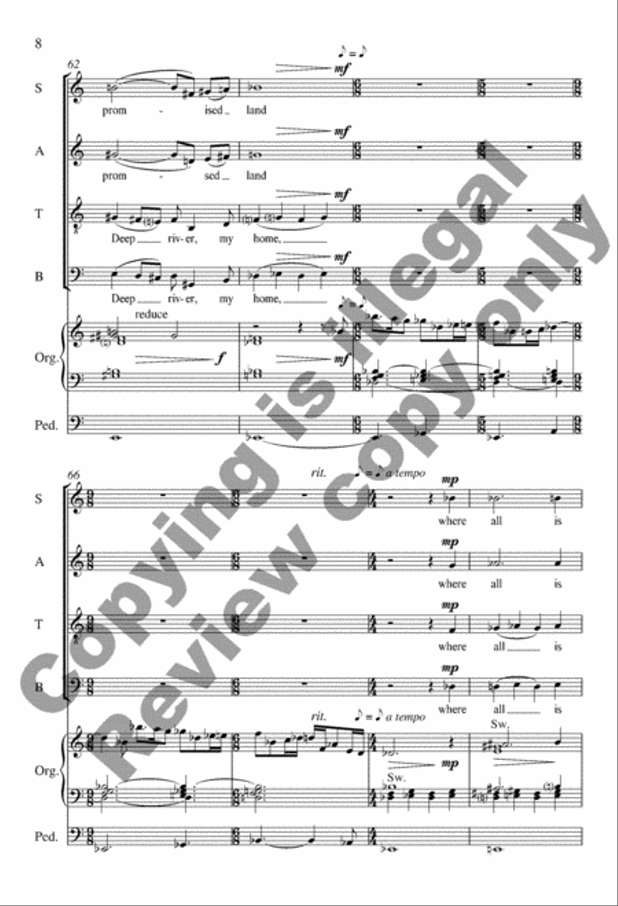 Deep River Deep River 4-Part scores gallery preview page 8