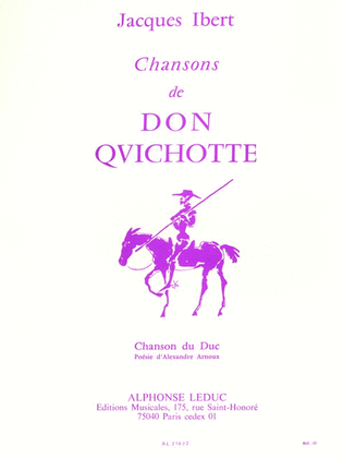 Book cover for Chanson Du Duc Don Quichote
