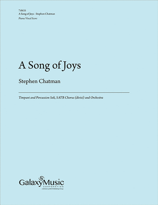 A Song of Joys (Piano/Vocal Score)