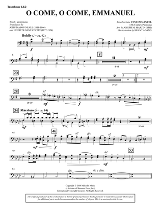 O Come, O Come, Emmanuel (from Carols For Choir And Congregation) - Trombone 1 & 2