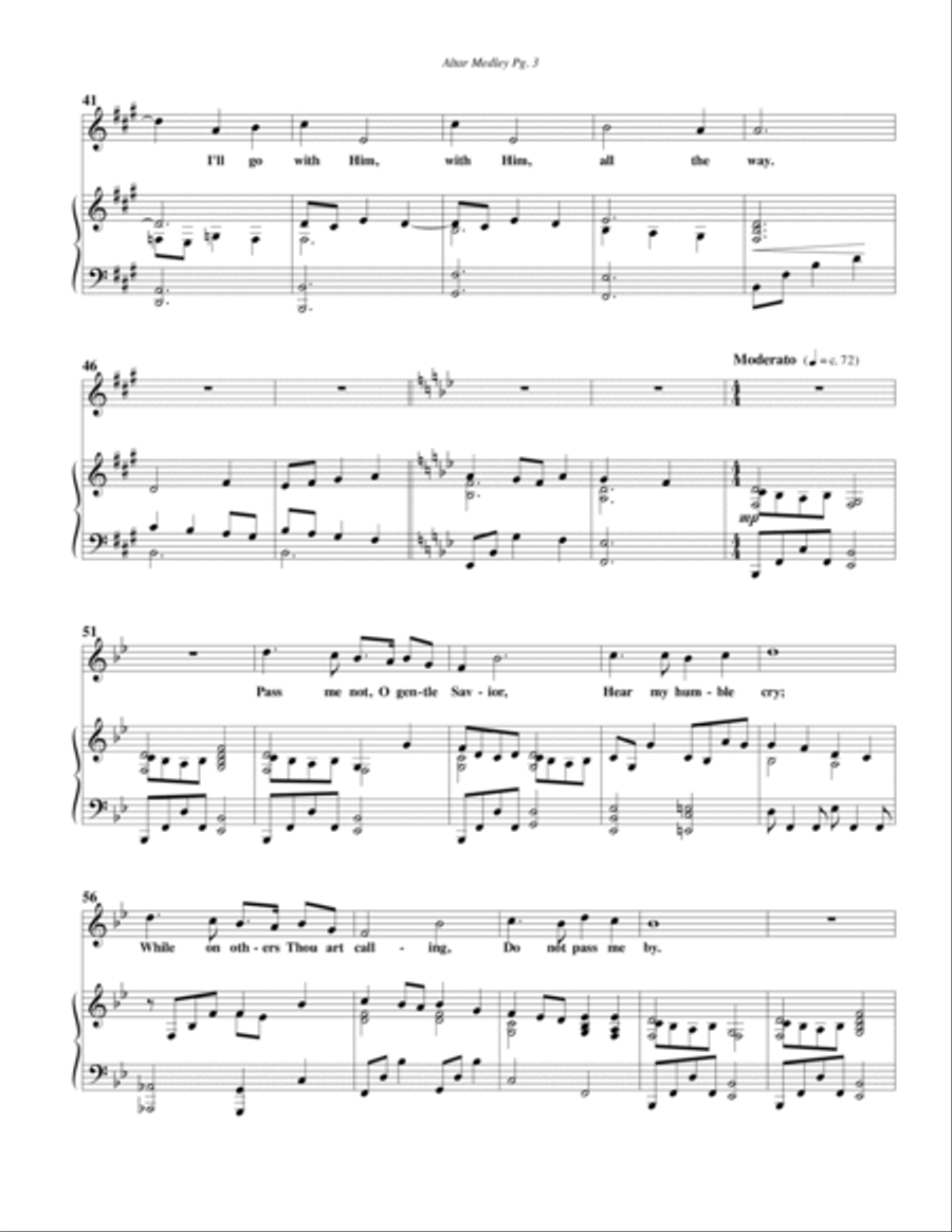Altar Medley--Solo Vocal.pdf Voice Solo scores gallery preview page 4