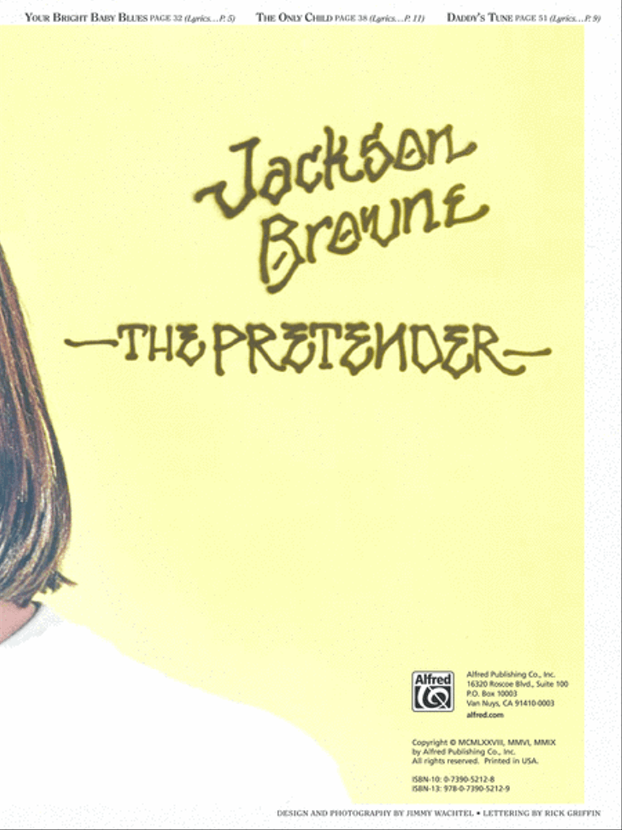 Jackson Browne -- The Pretender Piano, Vocal, Guitar scores gallery preview page 3