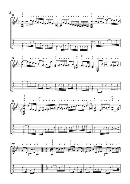Allemande in C minor  BWV 1011