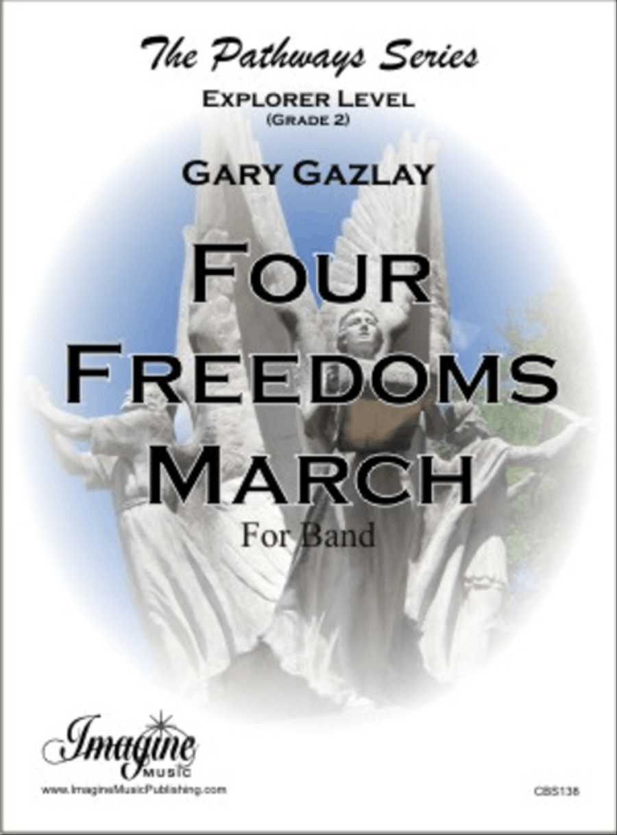 Four Freedoms March Concert Band scores gallery preview page 1