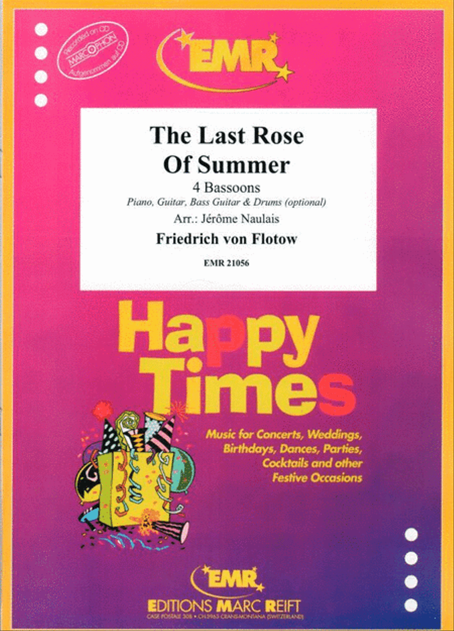 The Last Rose Of Summer Bassoon Quartet scores gallery preview page 1