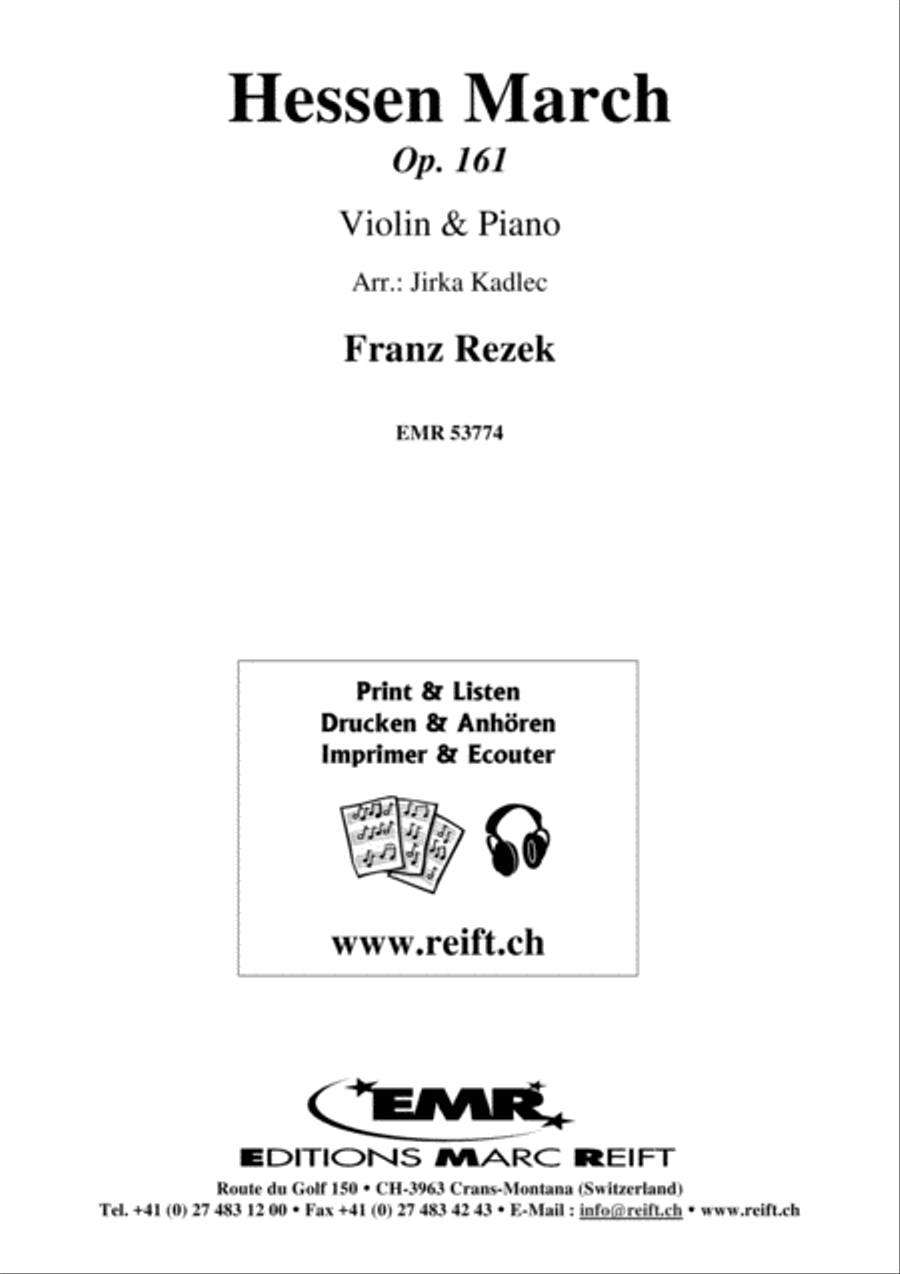 Hessen March Violin Solo scores gallery preview page 1