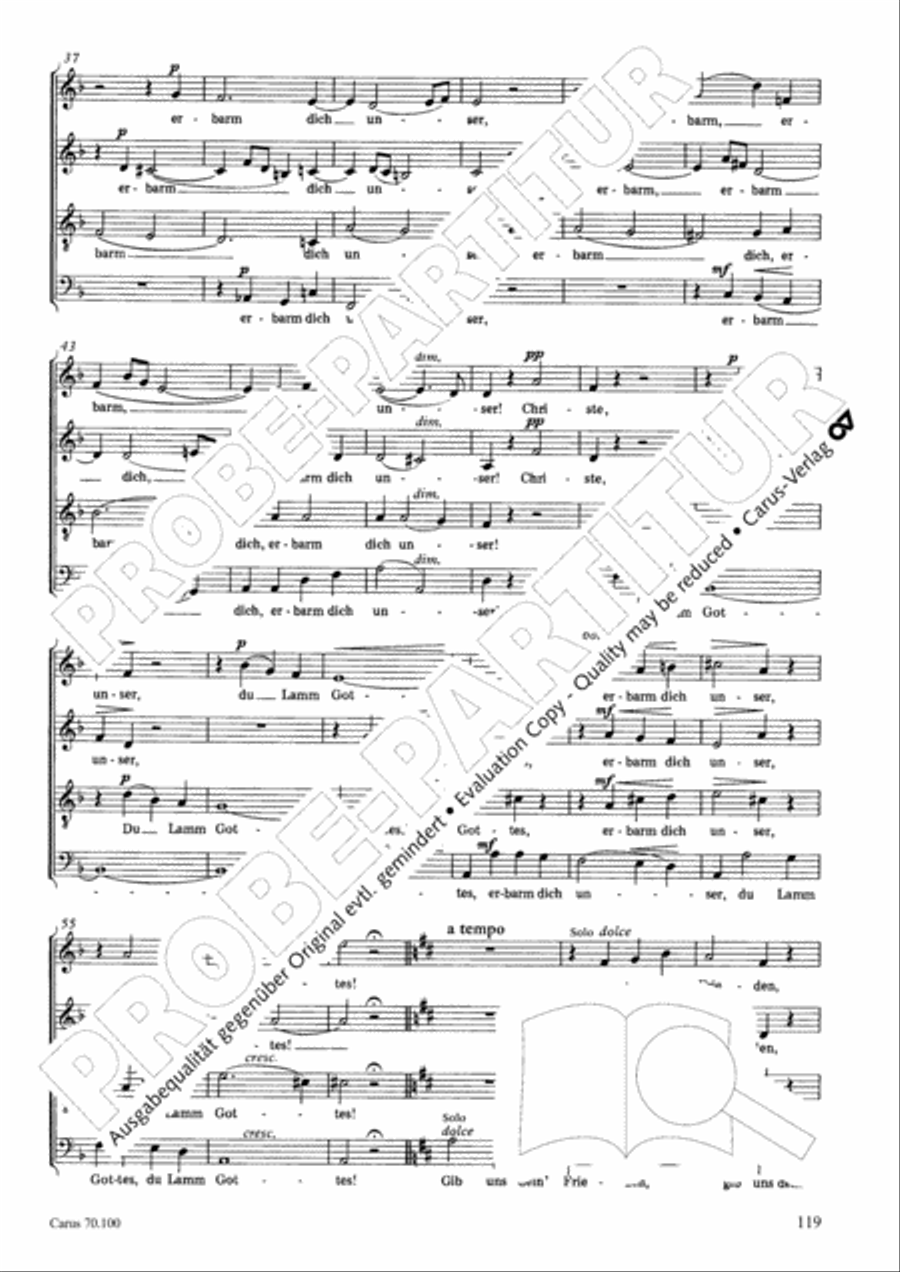 Geistliches Chorbuch der Romantik Choir scores gallery preview page 120