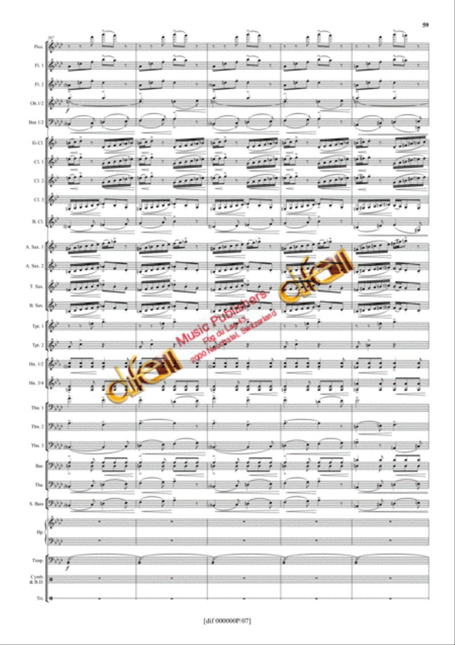 La Moldau Concert Band scores gallery preview page 58