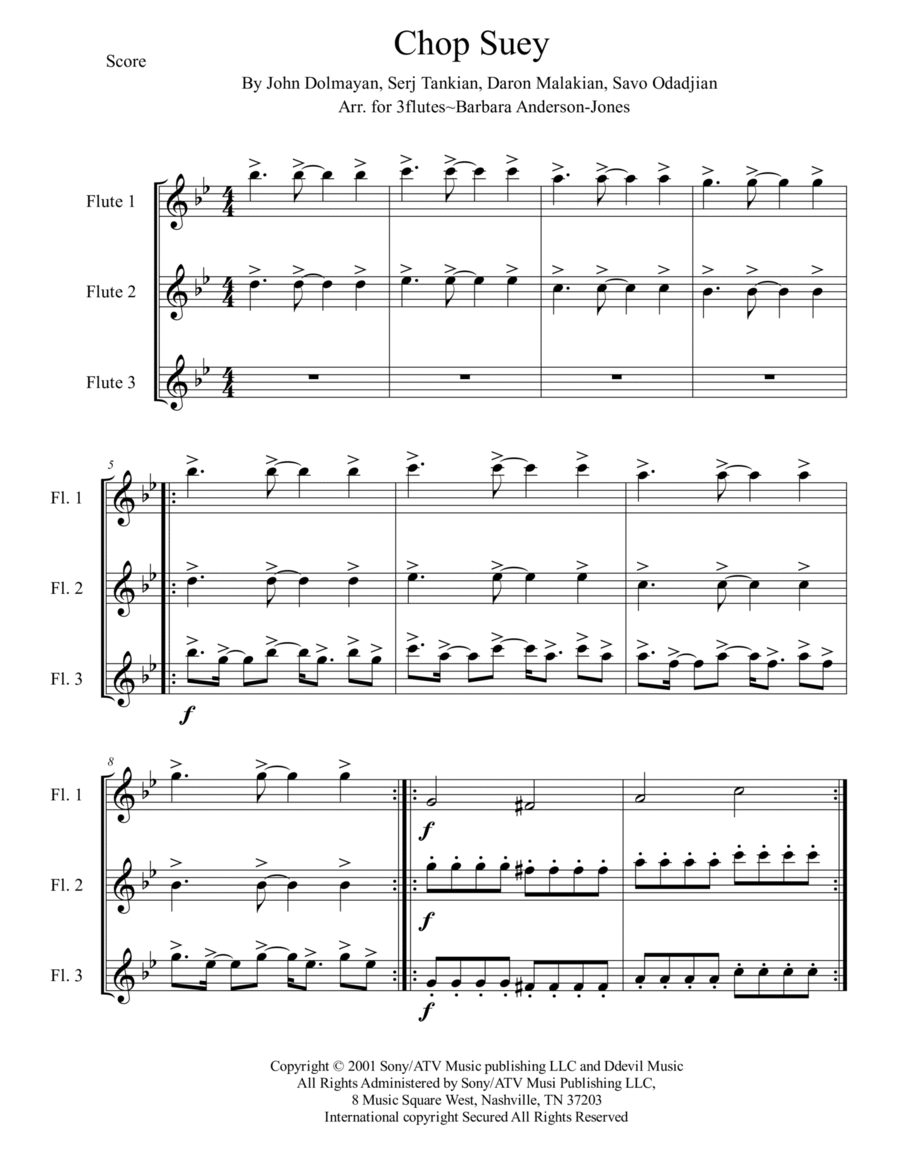 System of a online down chop suey piano