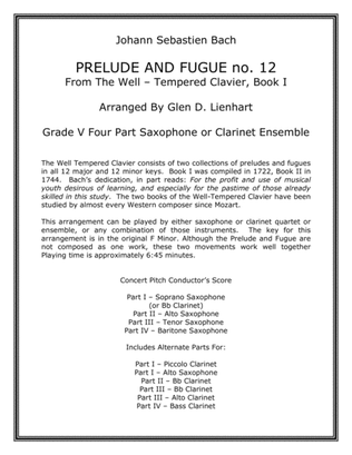 Prelude and Fugue no. 12 (Woodwinds)