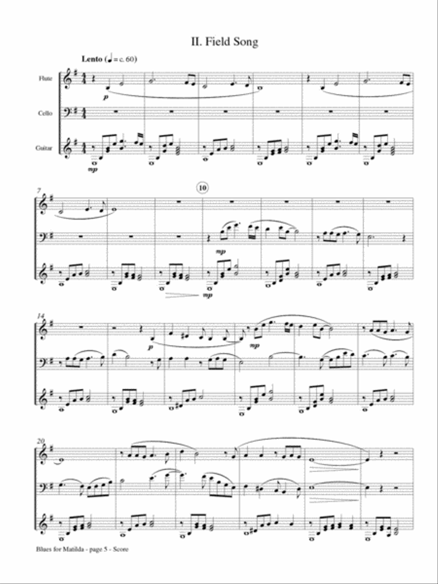 Blues for Matilda, Opus 48 School and Community scores gallery preview page 3