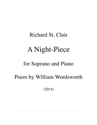 A Night-Piece for Mezzo-Soprano and Piano after Wordsworth