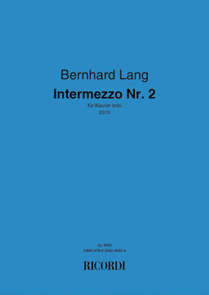 Book cover for Intermezzo No. 2