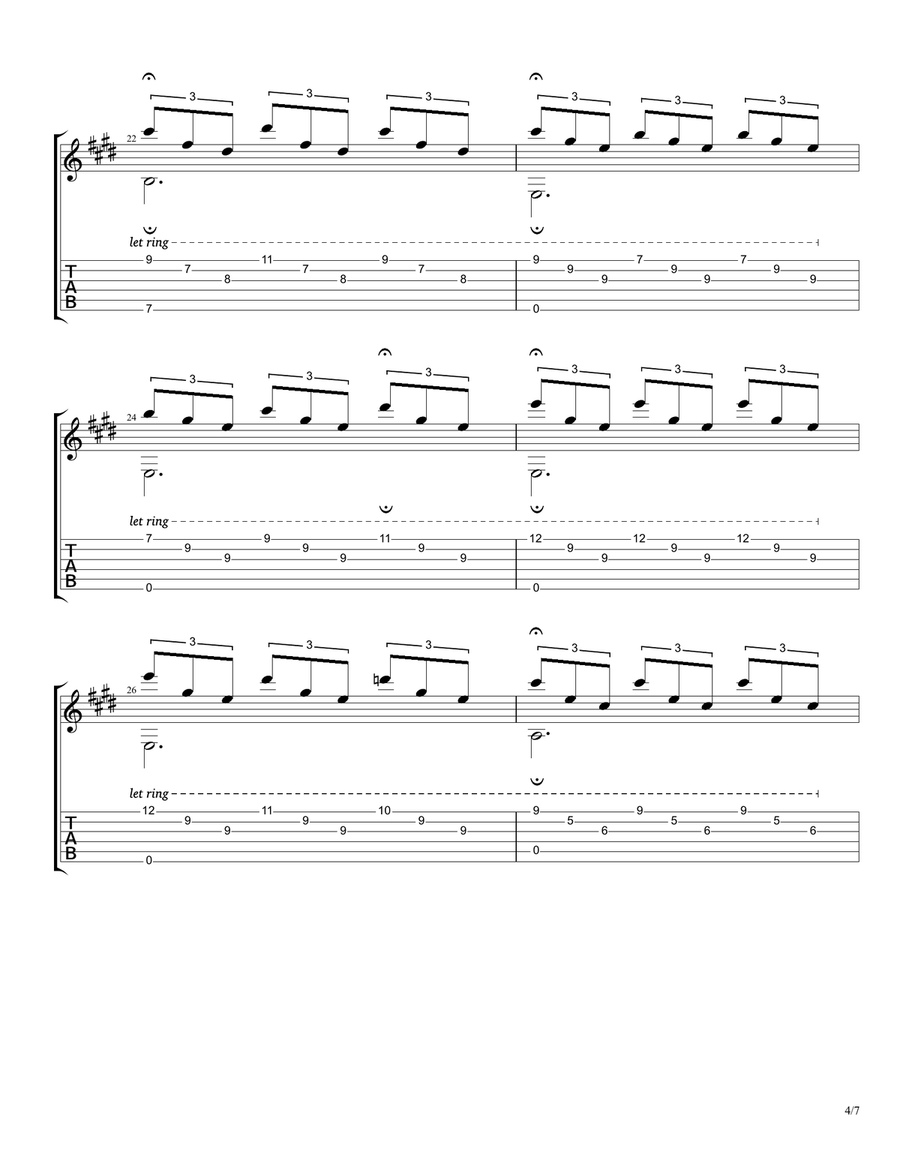 Romance Anónimo (Spanish Romance) Acoustic Guitar scores gallery preview page 4