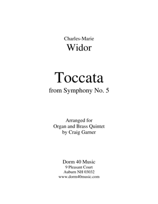 Book cover for Toccata, from Symphony No. 5 (for Organ and Brass Quintet)