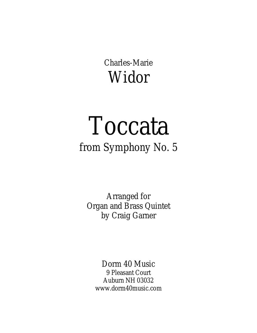 Toccata, from Symphony No. 5 (for Organ and Brass Quintet) image number null