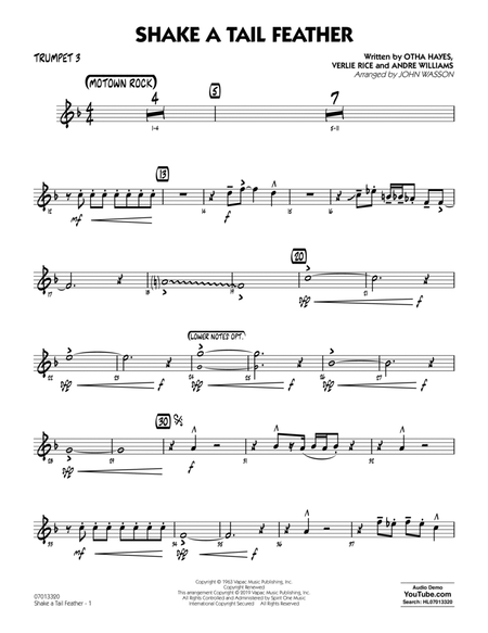 Shake a Tail Feather (arr. John Wasson) - Trumpet 3