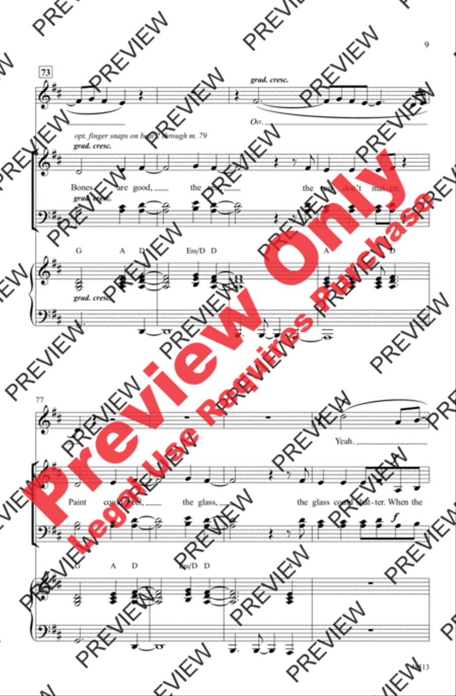 The Bones 4-Part scores gallery preview page 9